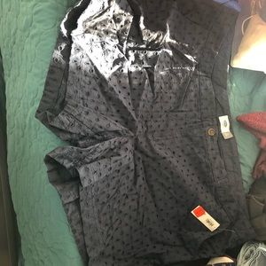 Navy midi old navy shorts. Plus size
